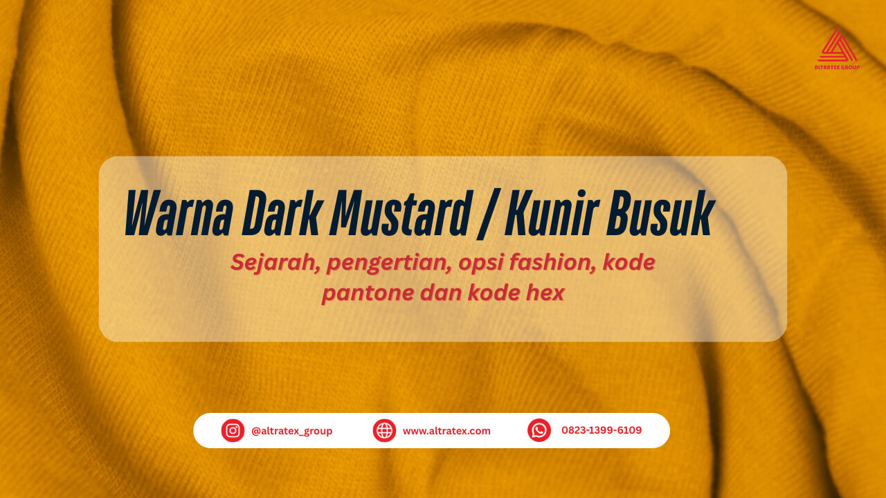 Kunir Busuk: Warna Kuning Gelap Berani yang Penuh Karakter dan Misteri